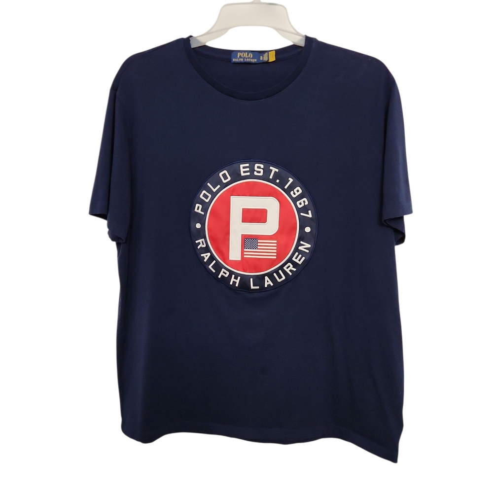 Men's Polo Ralph Lauren Navy T-shirt - Picture 2 of 5